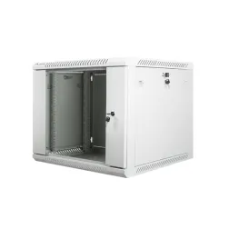 ARMARIO LANBERG MURAL 9U 600X600 RACK 19 FLAT PACK V2 PUERTA CRISTAL GRIS