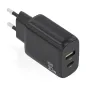 Cargador de Pared GaN Aisens A110-0924- 1xUSB Tipo-C- 1xUSB- 30W- Negro