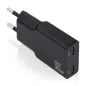 CARGADOR AISENS GAN ULTRA DELGADO 30W 2XUSB-C PD3-0 QC4-0 NEGRO CARGADOR AISENS GAN ULTRA DELGADO 30W 2XUSB-C PD3-0 QC4-0 NEGRO