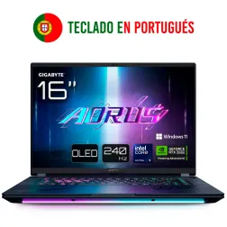 PORTATIL GIGABYTE AORUS MASTER 16 U9-275HX RTX 5090 32GB 1TB 16"OLED W11P