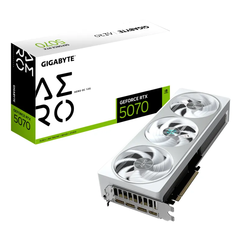 TARJETA GRAFICA GIGABYTE RTX 5070 AERO OC 12GB TARJETA GRAFICA GIGABYTE RTX 5070 AERO OC 12GB