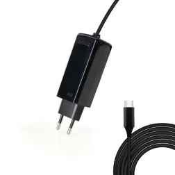CARGADOR TOOQ PORTATIL GAN USB-C PD 65W CUBICO NEGRO