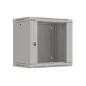 ARMARIO LANBERG MURAL RACK 19" 9U 540X350 FLAT PACK GRIS PUERTA CRISTAL