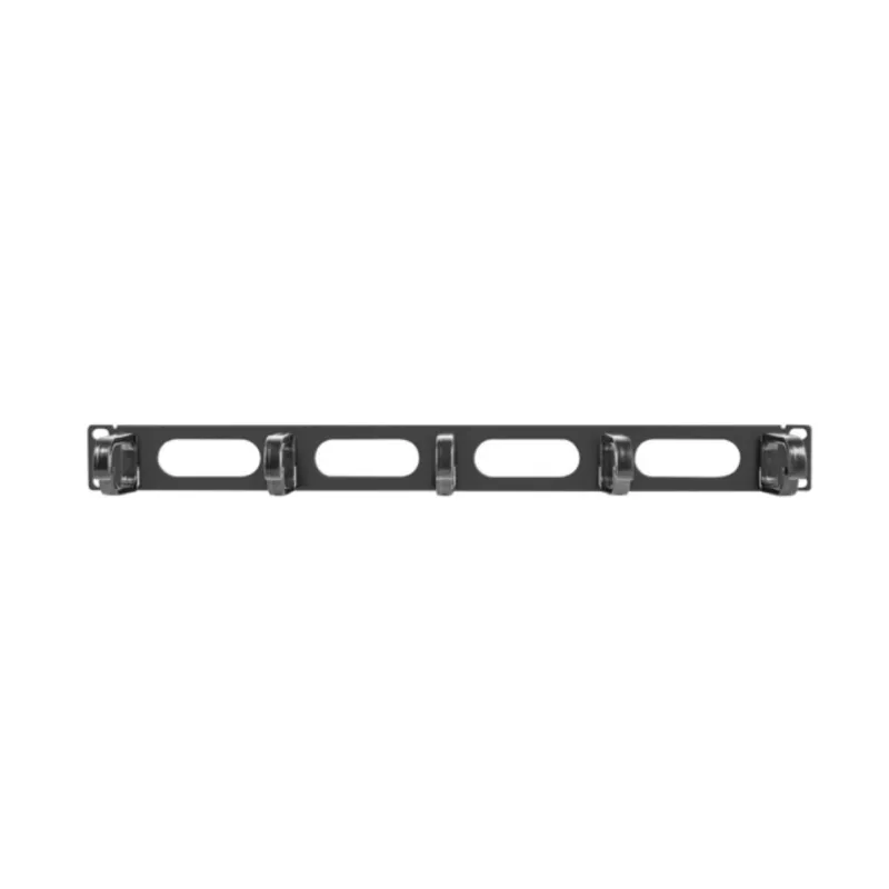 ORGANIZADOR DE CABLES LANBERG 5 ANILLAS 19" 1U TIPO B NEGRO