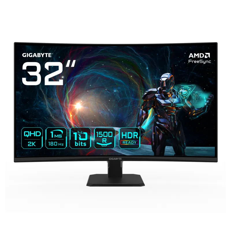 MONITOR GAMING GIGABYTE GS32QCA 31-5" 2560X1440 QHD MONITOR GAMING GIGABYTE GS32QCA 31-5" 2560X1440 QHD
