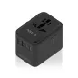 Cargador de Pared Universal GaN para Viaje Aisens ASPS-2A3C09-BK- Toma de Corriente Universal- 3xUSB Tipo-C- 2xUSB- 35W