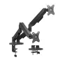Soporte de Mesa con Contrapeso para 2 Monitores Aisens DT32TSR-357- Giratorio- Inclinable- hasta 9kg