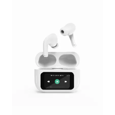 AURICULARES GEMBIRD TWS-LCD-ANC-01-W BLANCO BT