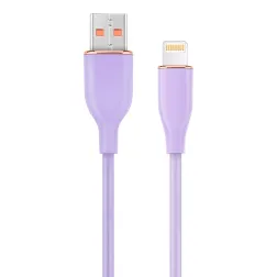 CABLE DE CARGA Y DATOS GEMBIRD DE SILICONA PREMIUM DE 8 CLAVIJAS 1,5 M VIOLETA