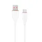CABLE DE CARGA Y DATOS GEMBIRD USB TIPO C DE SILICONA PREMIUM 1,5 MBLANCO
