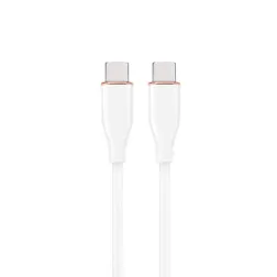 CABLE DE CARGA Y DATOS GEMBIRD (PD) TIPO-C SILICONA ALTA CALIDAD 1,5M BLANCO