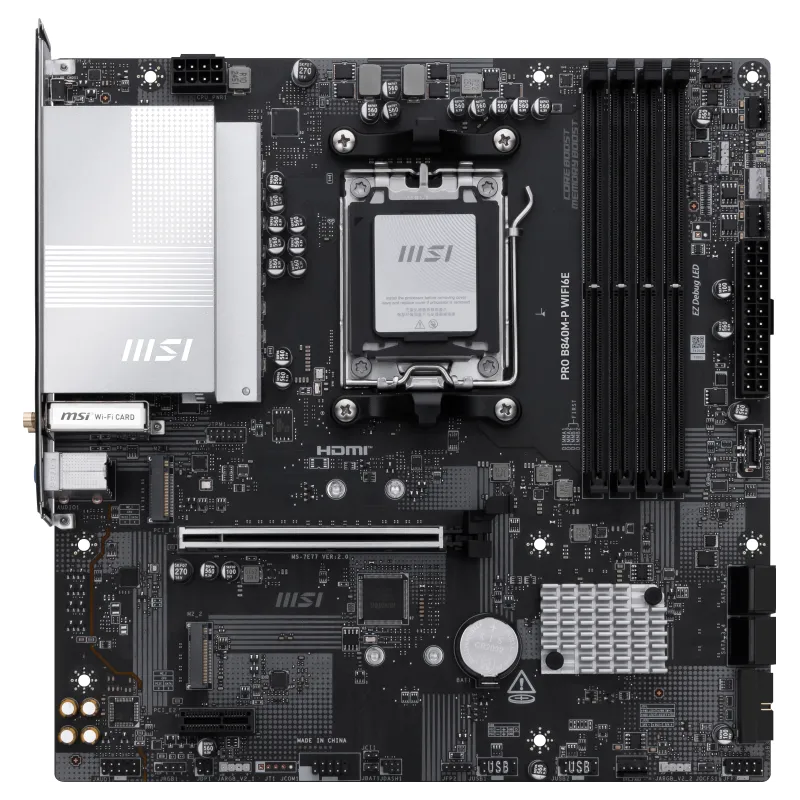 PLACA BASE MSI B840M-P WIFI6E AM5 DDR5