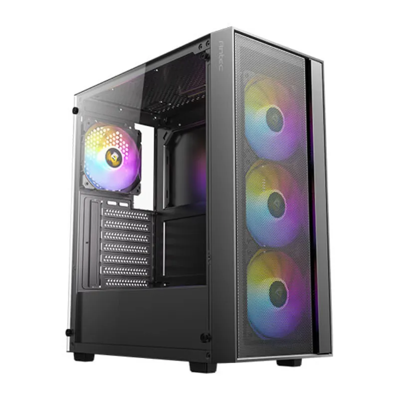 CAJA ANTEC AX65 ARGB ATX NEGRO 4XVENT 120MM 2XUSB SN FUENTE