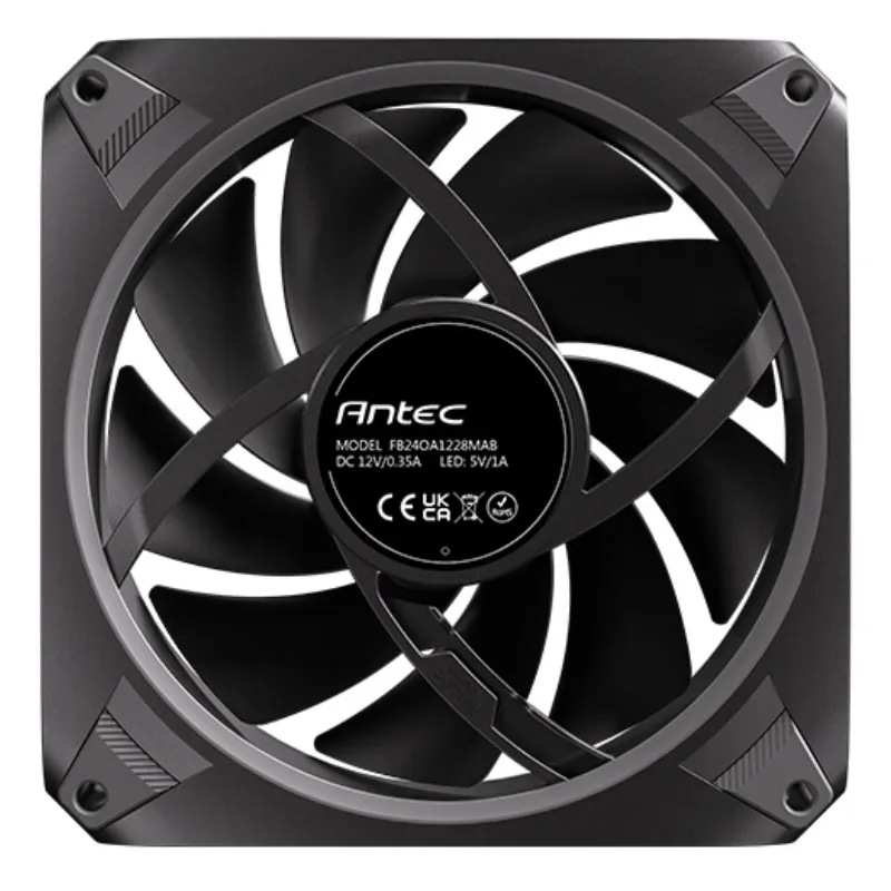 VENTILADOR CAJA ANTEC ORBIT ARGB 3X VENT REVERSE 120MM RGB NEGRO