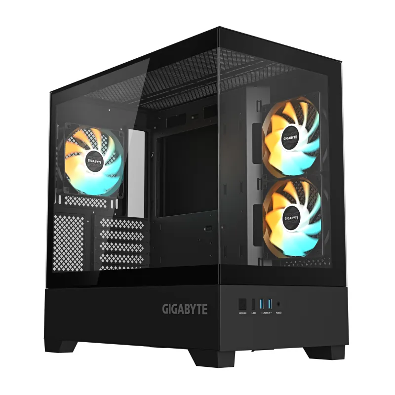 CAJA GIGABYTE M-ATX C201P 3XVENT 120MM NEGRO CAJA GIGABYTE M-ATX C201P 3XVENT 120MM NEGRO