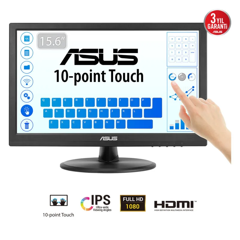 MONITOR TACTIL ASUS VT169HE 16" FHD IPS