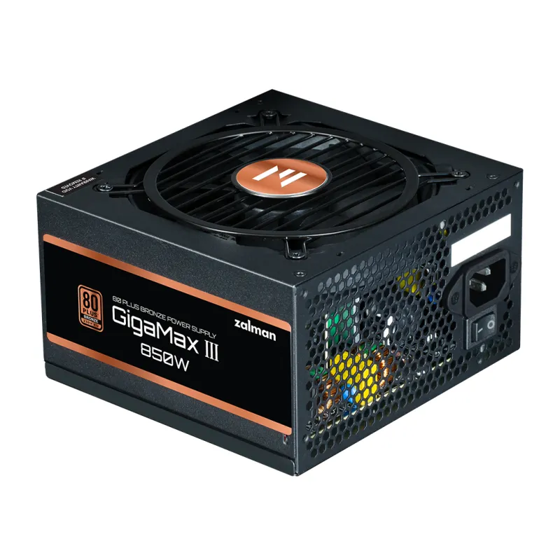 FUENTE DE ALIMENTACION ZALMAN GIGAMAXIII 850W 80 + BRONZE ATX NEGRO