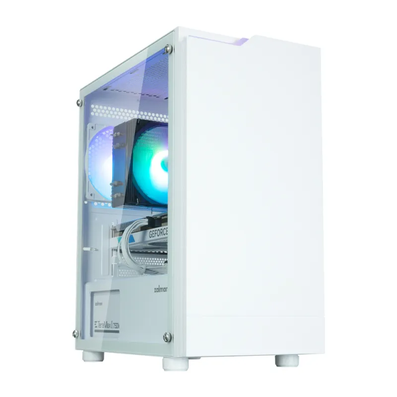 CAJA ZALMAN T4 PLUS MATX 1 X VENT 120MM ARGB 2XUSB 3-0 BLANCO S-N FUENTE