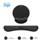 PACK SUBBLIM ERGO MEMORYFLEX -REPOSAMUÑECAS TECLADO Y RATON NEGRO
