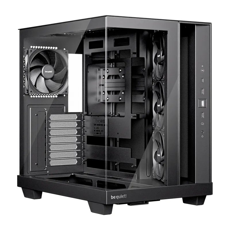 CAJA BEQUIET LIGHT BASE 600 DX ATX SIN FUENTE ARGB NEGRO