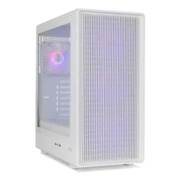 CAJA NOX SEMITORRE MESH INFINITY IOTA ARGB BLANCA USB 3-0