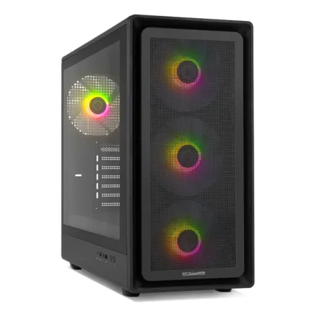 CAJA NOX SEMITORRE HYPERFLOW HUMMER AERO ARGB NEGRO USB 3-0 TYPE C