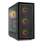 CAJA NOX SEMITORRE HYPERFLOW HUMMER AERO ARGB NEGRO USB 3-0 TYPE C