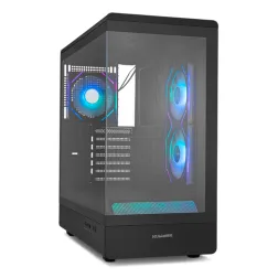 CAJA NOX SEMITORRE FRAMELESS HUMMER SIGNAL ARGB NEGRO USB TYPE C