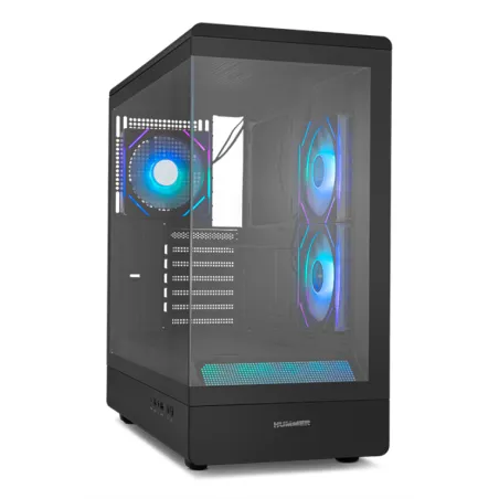 CAJA NOX SEMITORRE FRAMELESS HUMMER SIGNAL ARGB NEGRO USB TYPE C