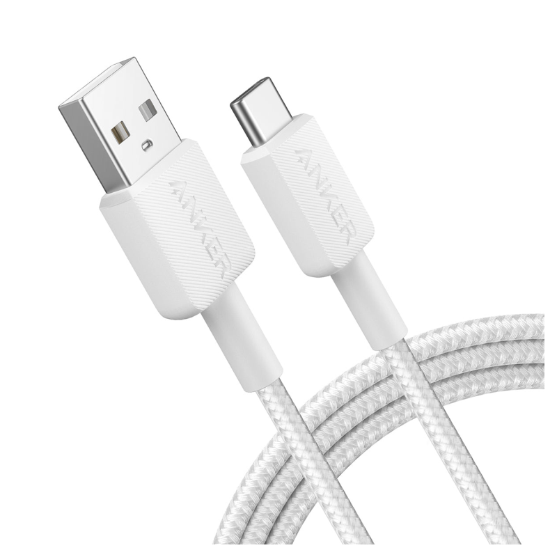 CABLE ANKER 322 USB-A A USB-C 1,8M BLANCO