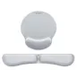 PACK SUBBLIM ERGO MEMORYFLEX -REPOSAMUÑECAS TECLADO Y RATON PLATA