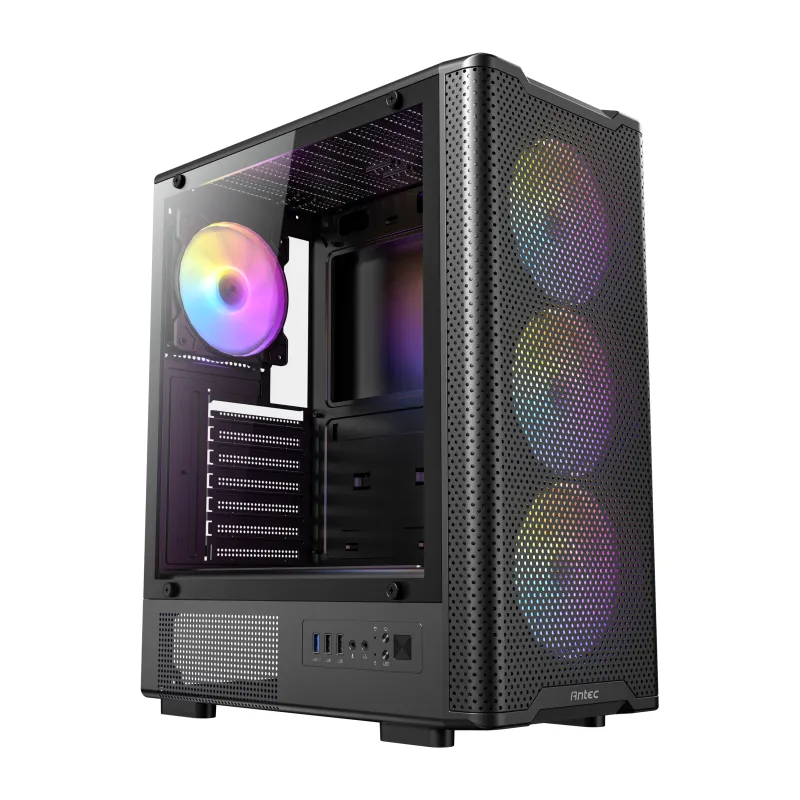 CAJA ANTEC VX-310 ATX 4 VENTILADORES ARGB NEGRA