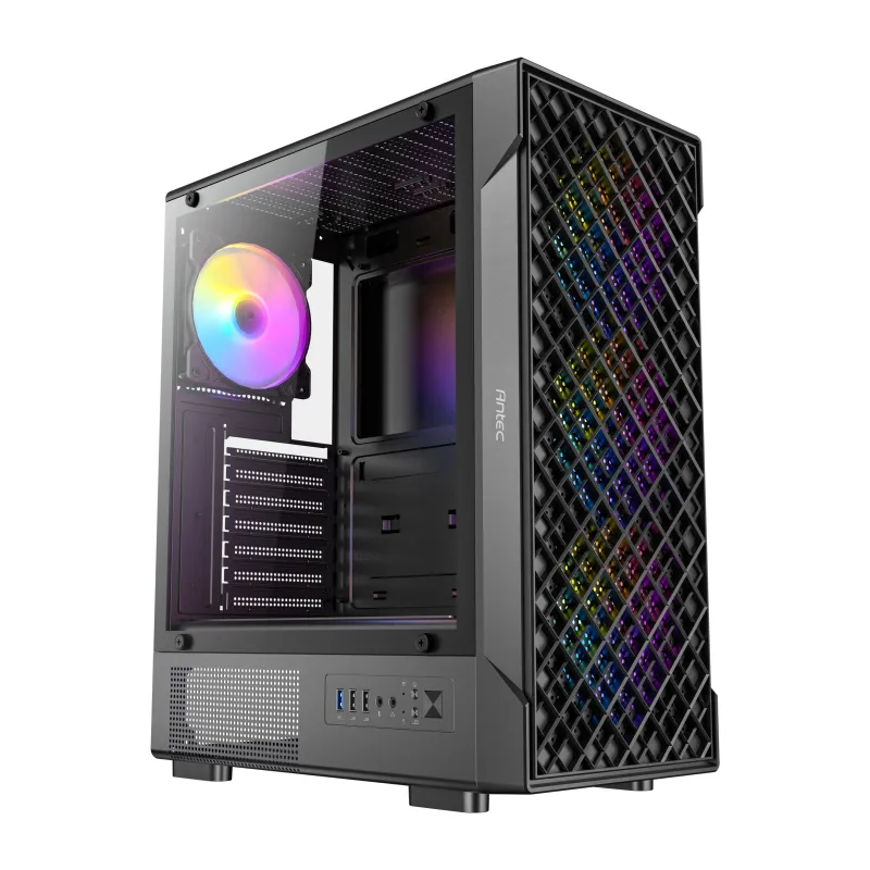CAJA ANTEC VX-320 ATX 4 VENTILADORES ARGB NEGRA