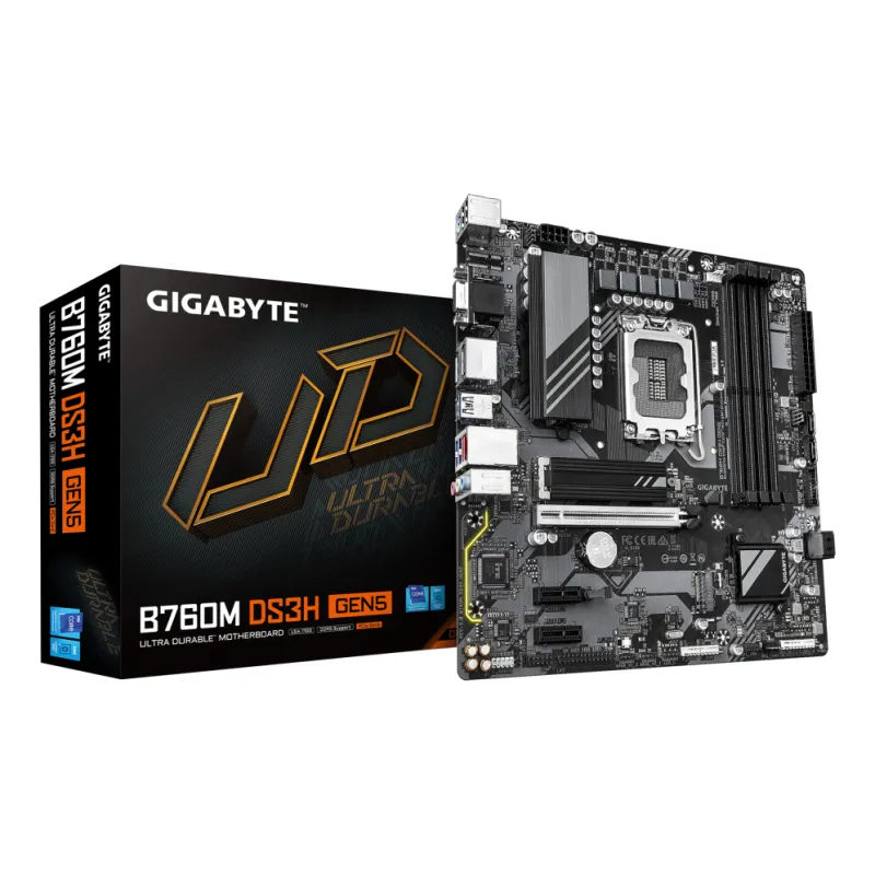 PLACA BASE GIGABYTE LGA 1700 B760M DS3H GEN5 MATX