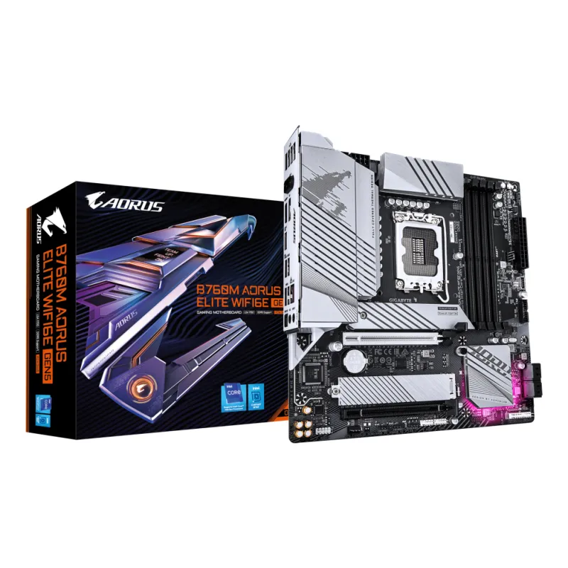 PLACA BASE GIGABYTE B760M A E WF6E GEN5 1-0 DDR5 1700 MATX 4XDDR5 PLACA BASE GIGABYTE B760M A E WF6E GEN5 1-0 DDR5 1700 MATX 4XDDR5
