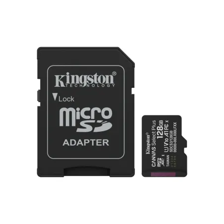 Tarjeta de Memoria Kingston CANVAS Select Plus 128GB microSD XC con Adaptador- Clase 10- 150MBs