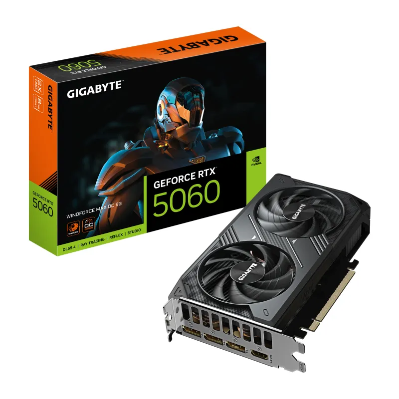 TARJETA GRAFICA GIGABYTE RTX 5060 WINDFORCE 8GB MAX