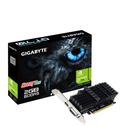 Tarjeta Gráfica Gigabyte GeForce GT 710 Silent- 2GB DDR5- Compatible con Perfil Bajo