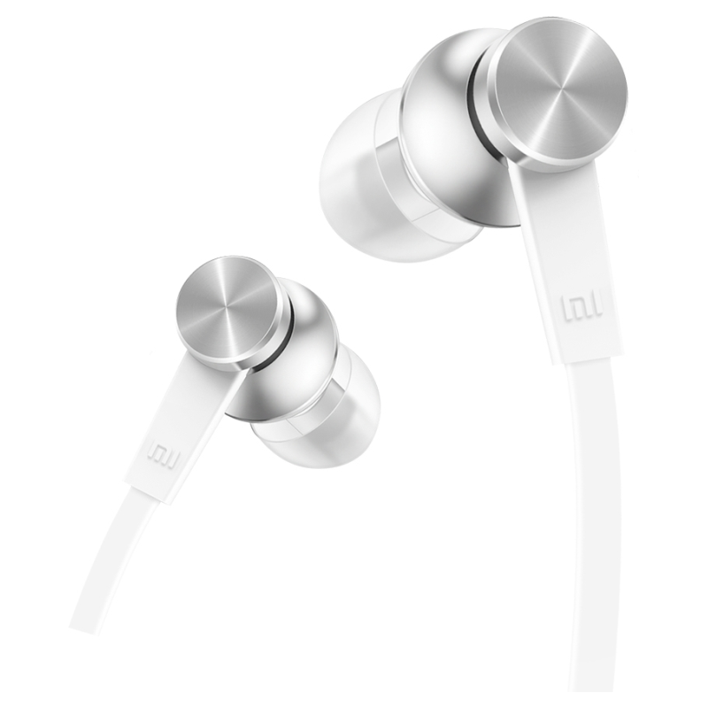 Auriculares Intrauditivos Xiaomi Mi In Ear Basic- con Micrófono- Jack 3-5- Plateados