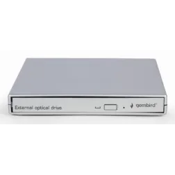 UNIDAD DE DVD USB EXTERNA GEMBIRD PLATA