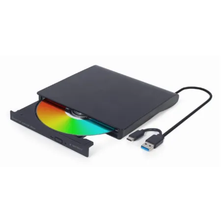 UNIDAD DE DVD USB EXTERNA GEMBIRD NEGRA