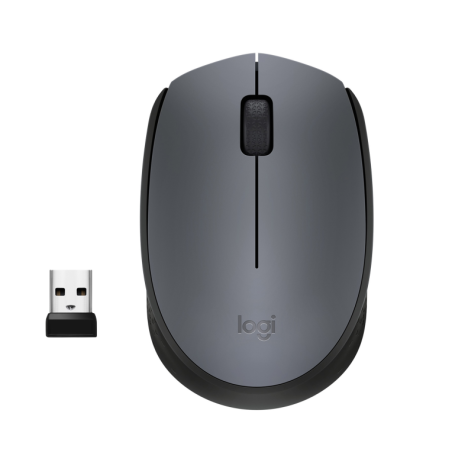 Ratón Inalámbrico Logitech M170- Hasta 1000 DPI- Gris