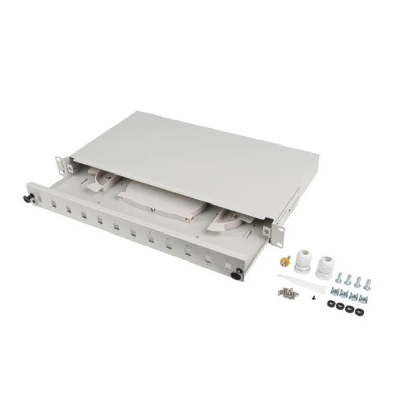 PATCH PANEL LANBERG 1U 19" FIBRA OPTICA 12 PTS SC SIMPLEX O 12 LC DUPLEX GR+ACC