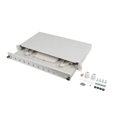 PATCH PANEL LANBERG 1U 19" FIBRA OPTICA 12 PTS SC SIMPLEX O 12 LC DUPLEX GR+ACC