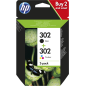 TINTA HP 302 PACK AHORRO NEGRO,TRI-COLOR X 2