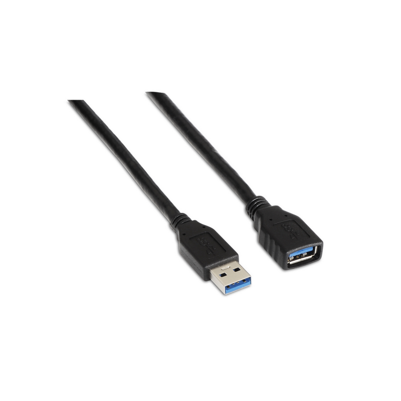 CABLE USB 3-0 AISENS TIPO A M-A H NEGRO 2-0M