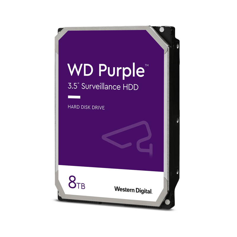 Disco Duro Western Digital WD Purple Surveillance 8TB- 3-5"- SATA III- 128MB