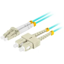 CABLE DE FIBRAOPTICA LANBERG 2M MULTI LC-UPC-SC-UPC DUPLEX OM3 LSZH 3-0MM BL