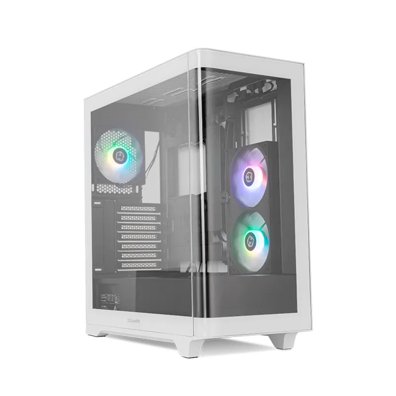 CAJA NOX HUMMER ETHER ATX SEMITORRE CRISTAL CURVO NEGRO-BLANCO CAJA NOX HUMMER ETHER ATX SEMITORRE CRISTAL CURVO NEGRO-BLANCO