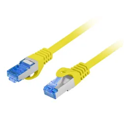 CABLE RED LANBERG CAT-6A S-FTP LSZH CCA 0-5M AMARILLO FLUKE PASSED